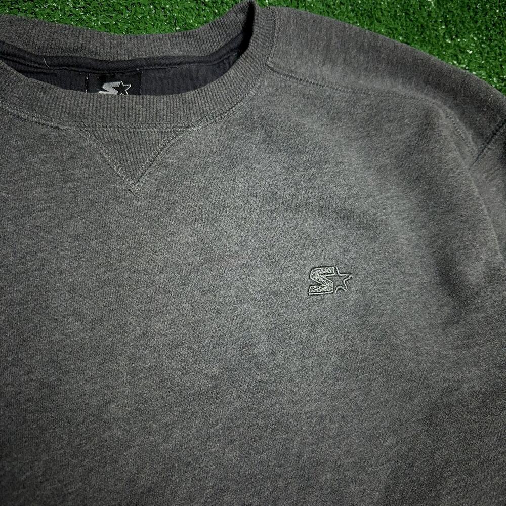Vintage starter crewneck Dark gray / black XL